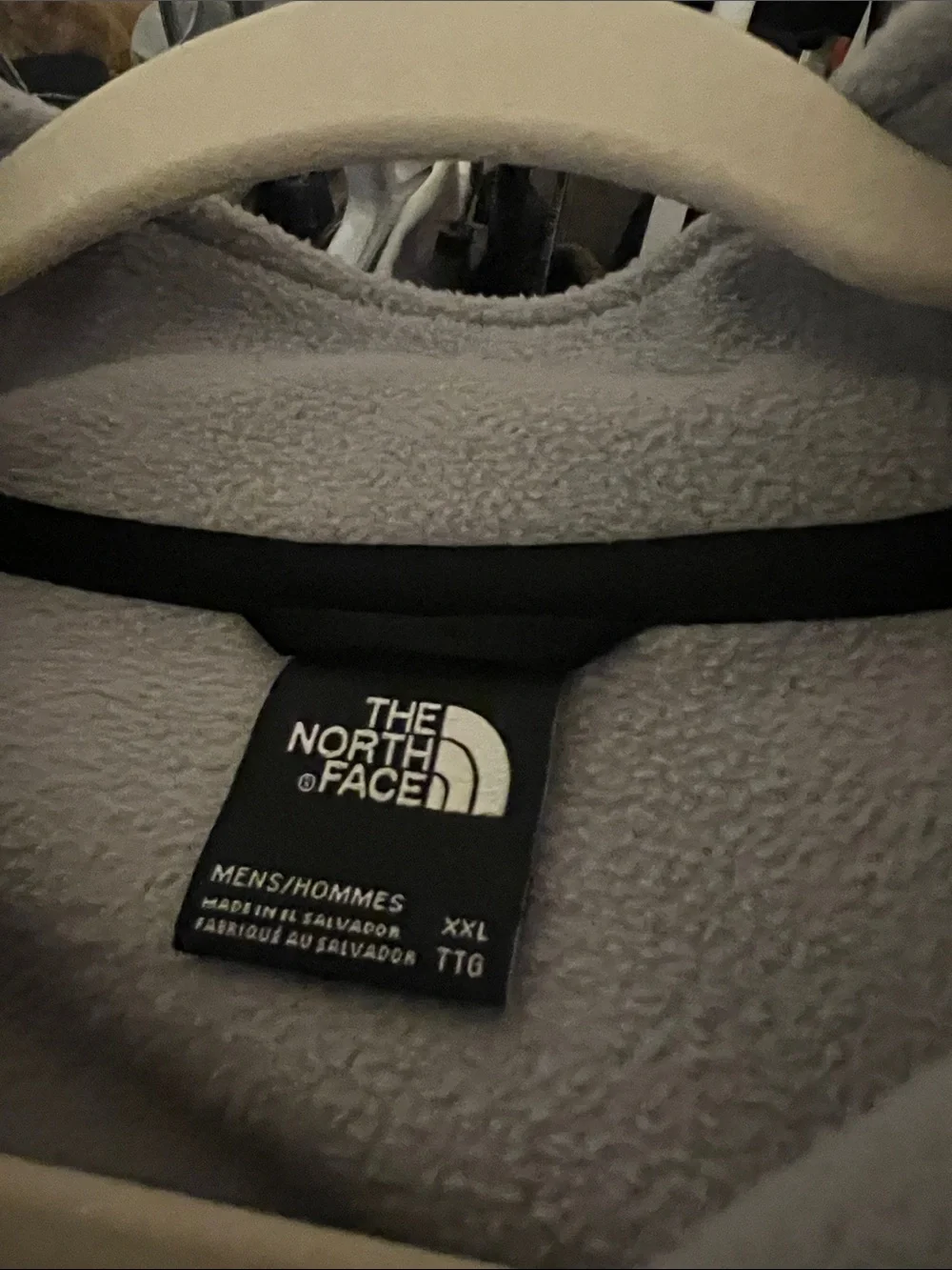 The North Face Light Gray Half-Zip Fleece Pullover